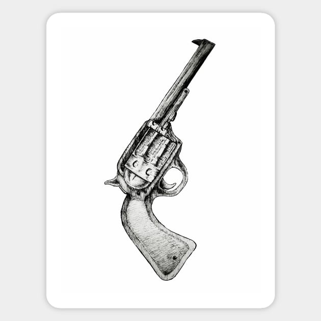 Sketch Gun Sticker by Wyyrmwood